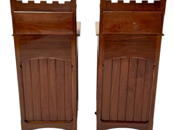 Two Arts & Crafts Nightstands by Gustave Serrurier-Bovy, 1900s